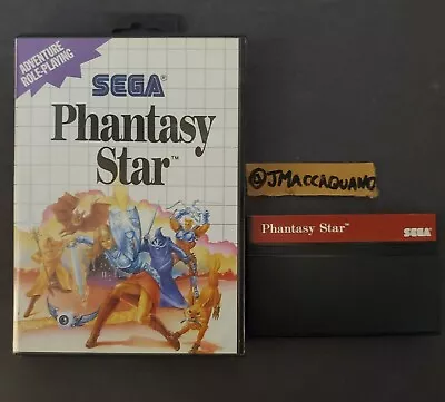 Phantasy Star (Sega Master System 1988) In Box No Manual. Great Condition • $99