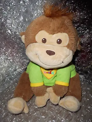 Wild At Heart Cheeky Monkey Wearing T-Shirt 11” Soft Toy Card Factory.FREE PP. • £9.99