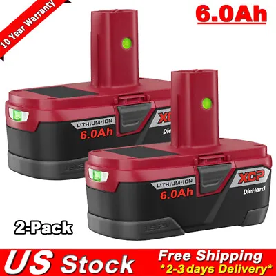2X 6.0Ah For Craftsman C3 XCP Lithium 19.2V Battery 11375 130279005 PP2030 35702 • $45.98