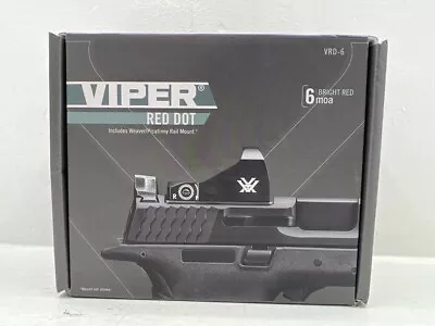 Vortex Optics VRD-6 Viper Red Dot Sight Picatinny US Stock MOA Bright Red • $143.96