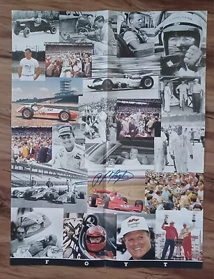 AJ Foyt Indy 500 50th Anniversary Poster Signed • $60