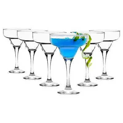 6x LAV Misket Margarita Glasses Glass Party Cocktail Drinking Set 300ml Clear • £15