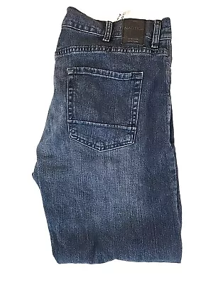 Nautica Jeans Size 38x30 Blue Denim Relaxed Stretch Fit Straight Leg Men’s • $22.95
