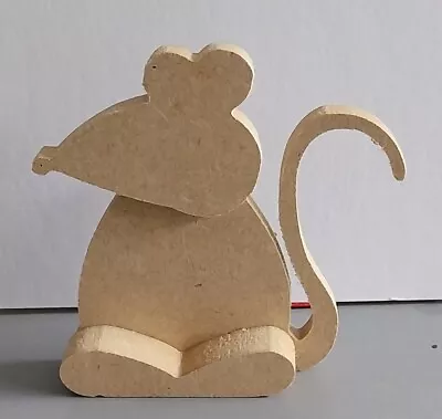 MDF Blank Christmas Mouse To Assemble And Decorate To Your Own Liking.   • £3