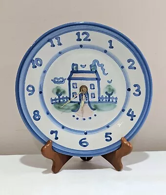 MA Hadley Country Farmhouse Clock Plate Ceramic Pottery Not Working  • $50