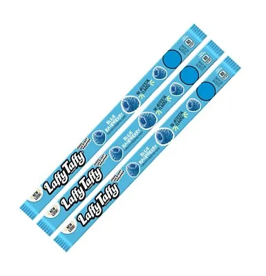 3x American Laffy Taffy Blue Raspberry Fruit Flavored Chewy Sweet Ropes 22.9g • £4.99