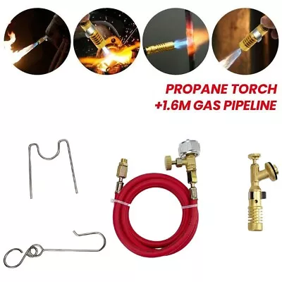 MAPP MAP-Pro Propane Gas Welding Torch Plumbing Soldering Brazing With 1.6M Hose • $23.39