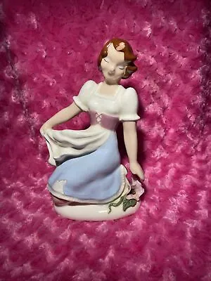 Vintage Hedi Schoop California Pottery Woman Kneeling Figurine/Vase W/ Blemishes • $21.80