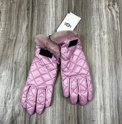 UGG Quilted Performance Gloves Rose Quartz Women’s Size S/M | Brand New • $39