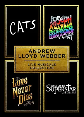 Andrew Lloyd Webber - Live Musicals Collection [4 DVD] [2019] - New & Sealed • £4.49