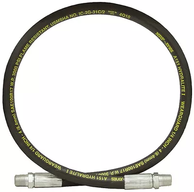 1/4  X 72  1/4 NPTM X 1/4 NPTM SAE 100R17 Hydraulic Hose 3000 PSI  916-1472 • $14.65