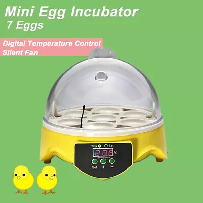 7 Egg Incubator Fully Automatic Digita Turning Chicken Duck Poultry Hatcher AU • $28.45