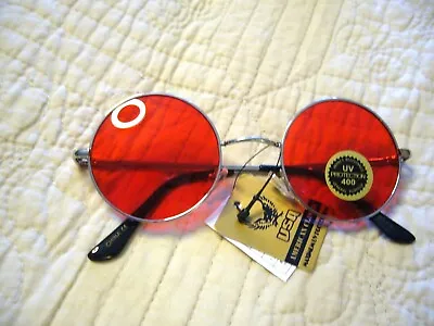 JOHN LENNON Sunglasses LARGER 2  Classic Hippie 80's Round Glasses COLORS 711050 • $5.59
