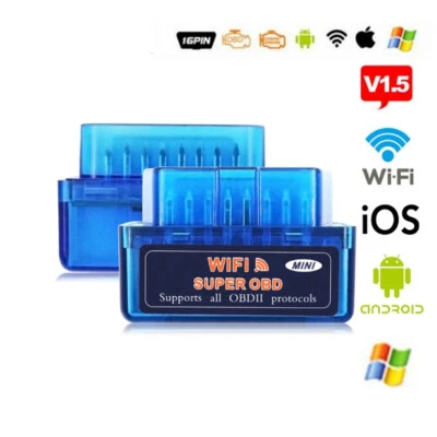 $12.50 • Buy Car Scanner Diagnostic Tool Wireless WIFI ELM327 V1.5 OBD2 Work For Android/IOS