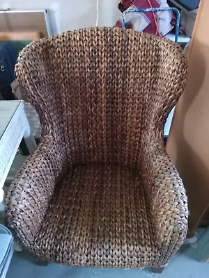 Vintage Woven Bamboo  Chair • $75