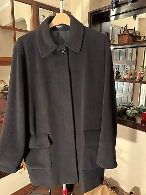 Cinzia Rocca Wool - CASHMERE Black Coat  Made In ITALY • $65