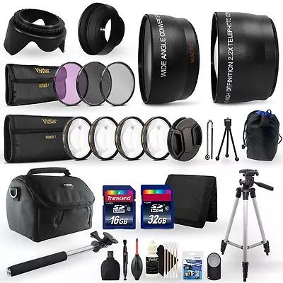 48GB Top Accessory Kit For Canon EOS 90D 80D 77D Digital SLR Camera • $85.99