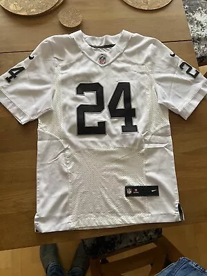 Nfl Nike Las Vegas Oakland Raiders 24 Lynch Jersey American Football Shirt M • £30