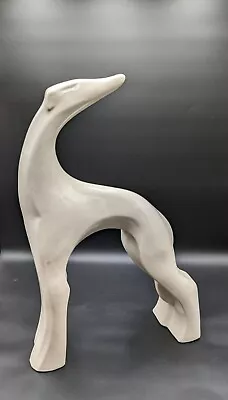 ROYAL HAEGER White Dog Large Whippet Greyhound Mint 20  Tall • $250