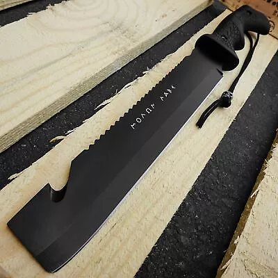 Greek Warrior MOLON LABE Fixed Blade Knife Spartan EDC Knife Tactical Black • $20.16