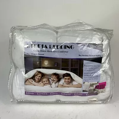$49.90 • Buy Utopia Goose Down Alternative Comforter All Season Duvet Insert (White, Queen)