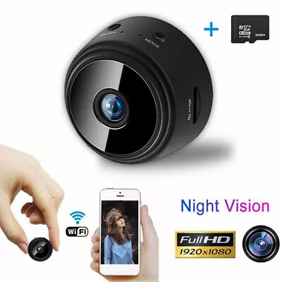 1080P Night Vision Magnetic Mini WiFi Camera Safety Wireless Video Camcorder  He • $10.44