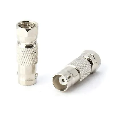 RF Coaxial Adapter Converter - F-Type Male To BNC Female Connector - 4 Pack • $9.97