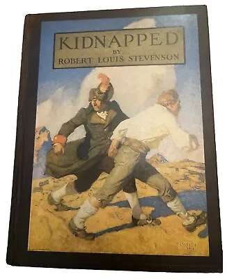 KIDNAPPED By Robert Louis Stevenson Vtg Illustrated N.C. Wyeth Art Fold Out Map • $39.99