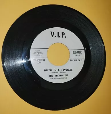 THE VELVELETTES Single NEEDLE IN A HAYSTACK Promo SHOULD I TELL HIM 1964 VIP • $45