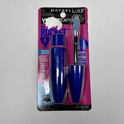 Maybelline Volum' Express The Rocket Waterproof Mascara 411 VERY BLACK 0.3 Oz • $8