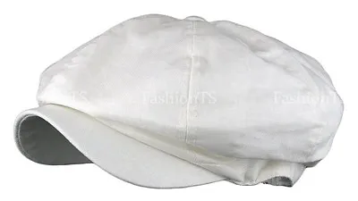 Classic Men's Linen 8 Panel Applejack Gatsby Newsboy Ivy Hat Spring Summer Goft • $14.99