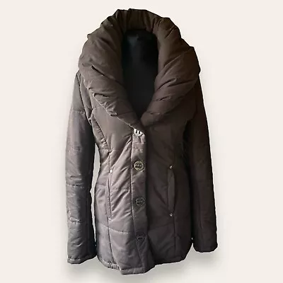 Miss Sixty Womens Puffer Jacket Brown Medium Y2K • $27.38