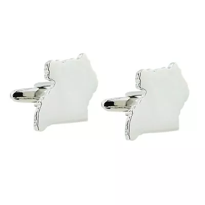 Uganda Outline Map Cufflinks Presented In A Cufflink Box X2AJ921 • £9.99