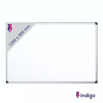 NEXT DAY POST Indigo White Board Magnetic Home School Dry Wipe Notice 120x90 • £43.99