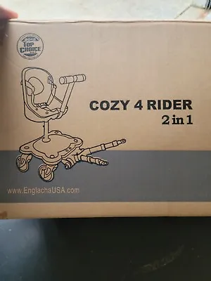 Englacha 2-in-1 Cozy 4 Wheel Rider Stroller Board & Seat   • $75