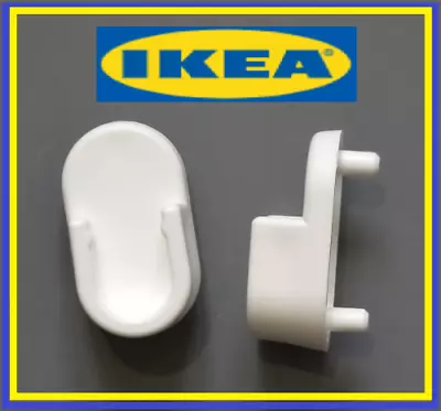 IKEA 2 X Brimnes MK1/Syvde/Trysil Wardrobe Cloth Rail Brackets Screwless #102116 • £5.50