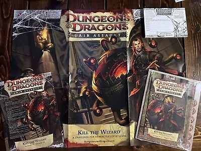 Kill The Wizard Lair Assault Kit & Retail Poster WOTC D&D RPG Adventure SEALED • $55.97