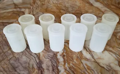 $9.99 • Buy Lot Of 10 Vintage Translucent * Clear * Plastic 35mm Film Canisters Containers