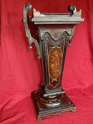ANTIQUE VICTORIAN RENAISSANCE REVIVAL AESTHETIC Style Ornate Walnut Pedestal • $3299.99