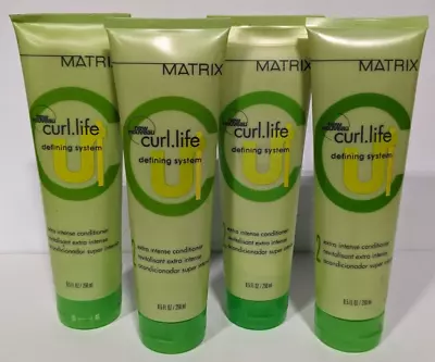 Lot Of FOUR Matrix Curl Life Defining Extra Intense Conditioner 8.5oz 250mL • $19.99