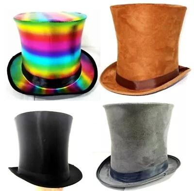 Tall Top Hat Fancy Dress Halloween Steampunk Wedding Accessories Bell Hat  • £14.99