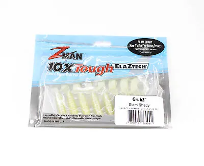 Zman Soft Lure GrubZ 2.5 Inch 8/Pack Slam Shady (4991) • $20.90