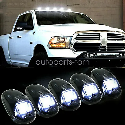 $37.15 • Buy FOR Dodge RAM 1500 2500 3500 Rooftop Cab Running Light LED 6000K Smoked Lens Kit