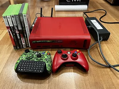 $230 • Buy Xbox 360 Elite Resident Evil 5 Limited Edition Red Console Bundle + TESTED