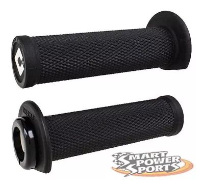 ODI RUFFIAN 2.1 Lock-on ATV/PWC Grips (125mm) -BLACK/BLACK- Thumb Throttle - USA • $28.95