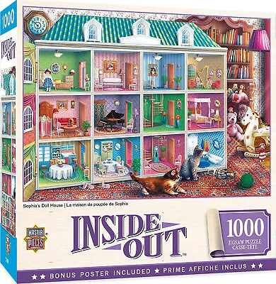 Sophia's Doll House By Eduard -  1000pc Masterpieces  Inside Out  Jigsaw Puzzle • £25