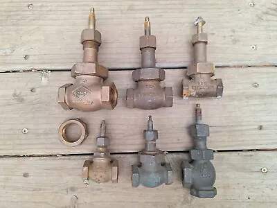 *Lot Of 6* Bronze Valves Jenkins Stockham Walworth Crane Globe Gate Check Brass • $109.99