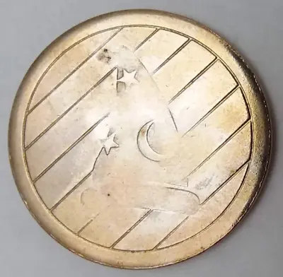 Wizard Sorcerer Hat & Lightning Bolts Coin Token 29mm • $9.95