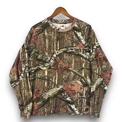 Mossy Oak Break Up Infinity Men's Long Sleeve Camo Hunting Shirt Size XL • $15.29