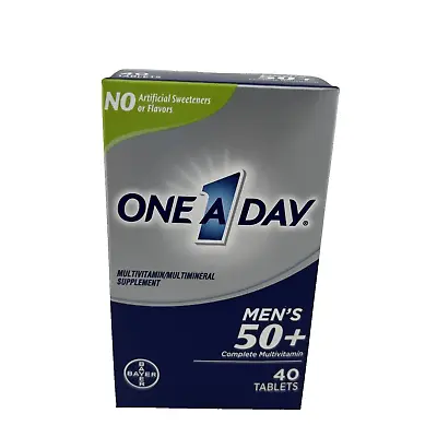 One A Day MEN'S 50+ Complete Multivitamin 40 Tablets - Brand NEW! • $7.29